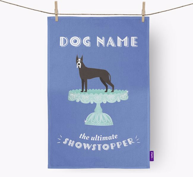 'The Ultimate Showstopper' - Personalised {breedFullName} Tea Towel